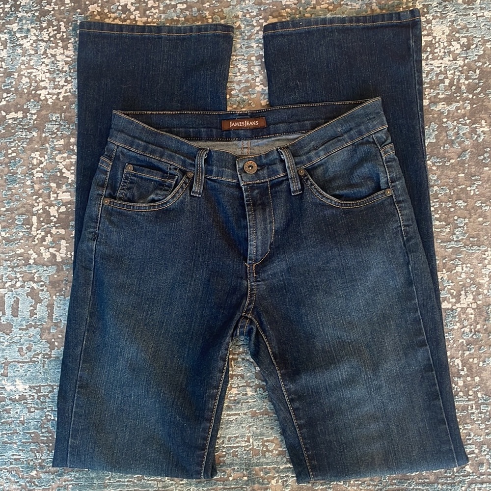 James Jeans Reboot Boot Cut Dark Rinse Jeans Size 27.